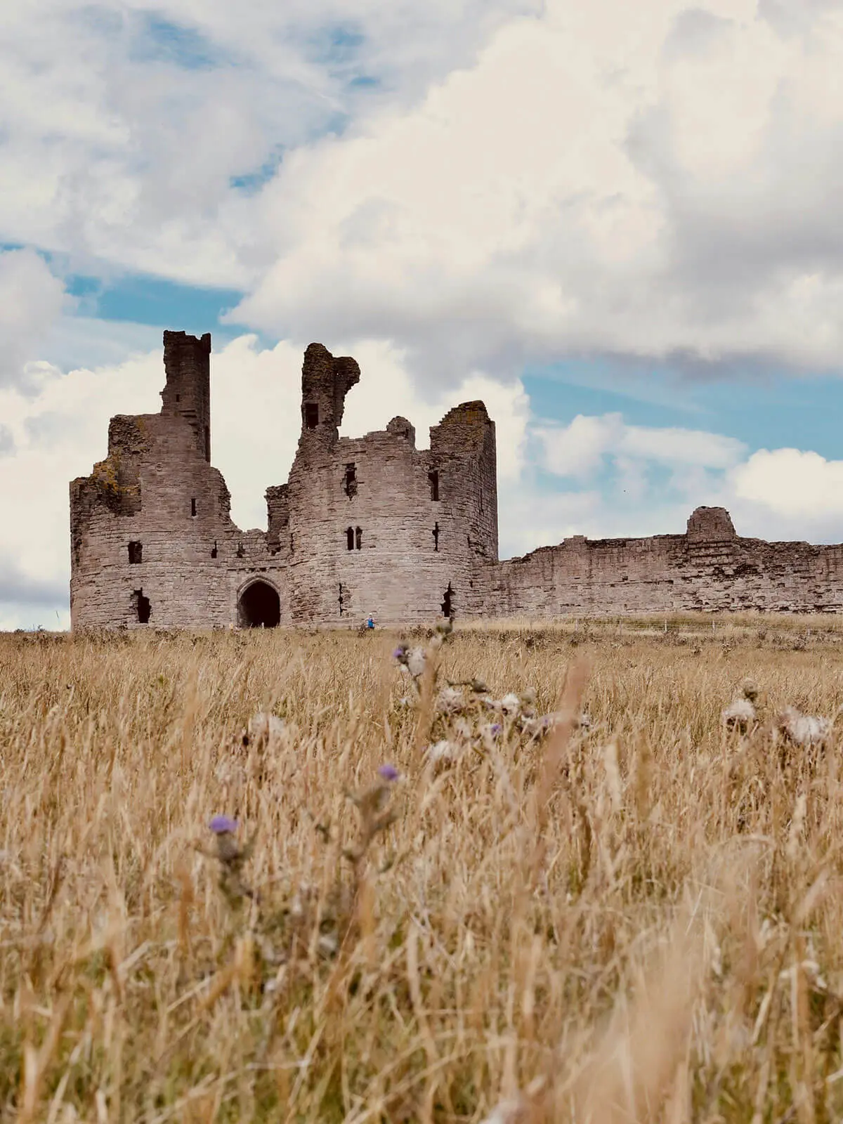 The historic remains of Dunstanburgh Castle stand resilient against time, just like OTL’s temperature-controlled freight shipping services, ensuring perishable goods reach their destination with precision.